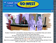 Tablet Screenshot of go-west.co.za